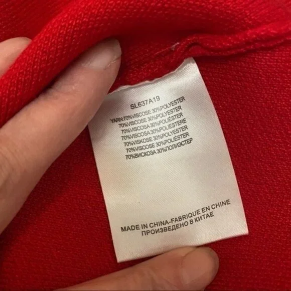 NWT LIli Sidonio Red Knit Aline Skirt - Picture 5 of 6